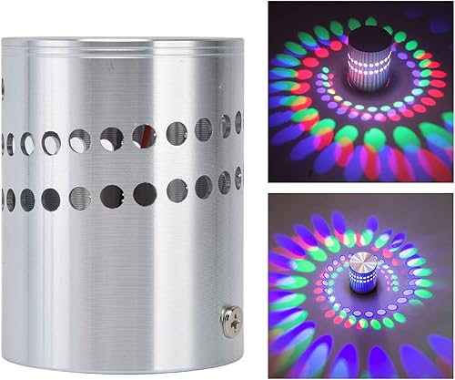 Miniatura 3 de FTVOGUE Lámpara de pared espiral de aluminio LED RGB lámpara de techo espiral 3W lámpara de pared brillante sala de estar entrada barra de noche