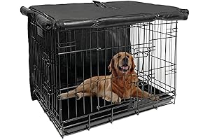48" Waterproof Dog Kennel Cover for Large Pets, Wire Crates with 1,...