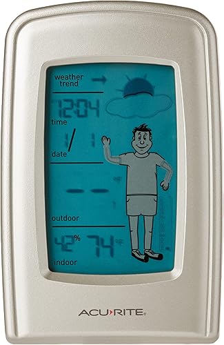 Miniatura 2 de AcuRite 00827 Pronosticador de tiempo inalámbrico What-to-Wear blanco, 0.5
