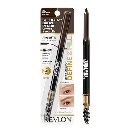 Revlon ColorStay lápiz para cejas, Café Oscuro