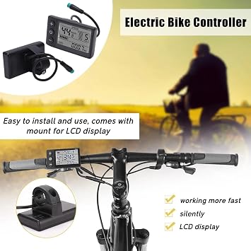 Ebike LCD Display, 48V Control Panel LCD Display Meter Display Meter Controller, Waterproof S866 Ebike Display Electric Scooter Conversion Kit