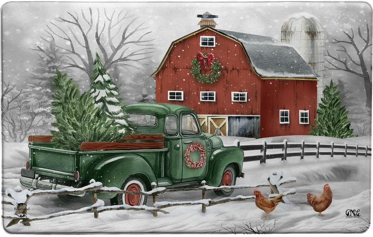 Briarwood Lane Christmas on the Farm Comfort Mat