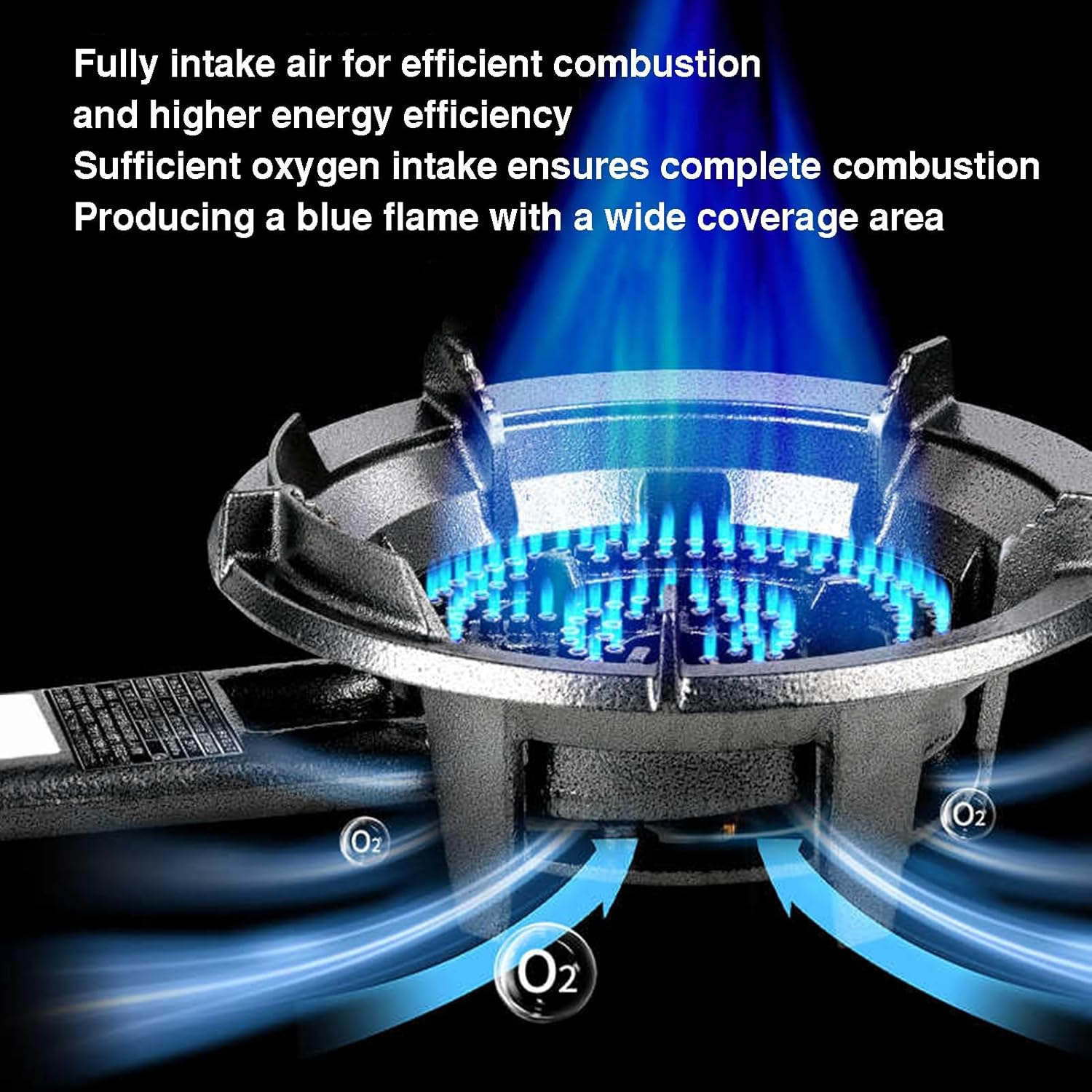 7/10KW Portable Gas Stove,Double Fire Ring High-Output Wok Burner,Heavy-duty LPG/Natural Countertop,with Flame Failure Protection,for Home Commercial Use(Lpg,10kw)