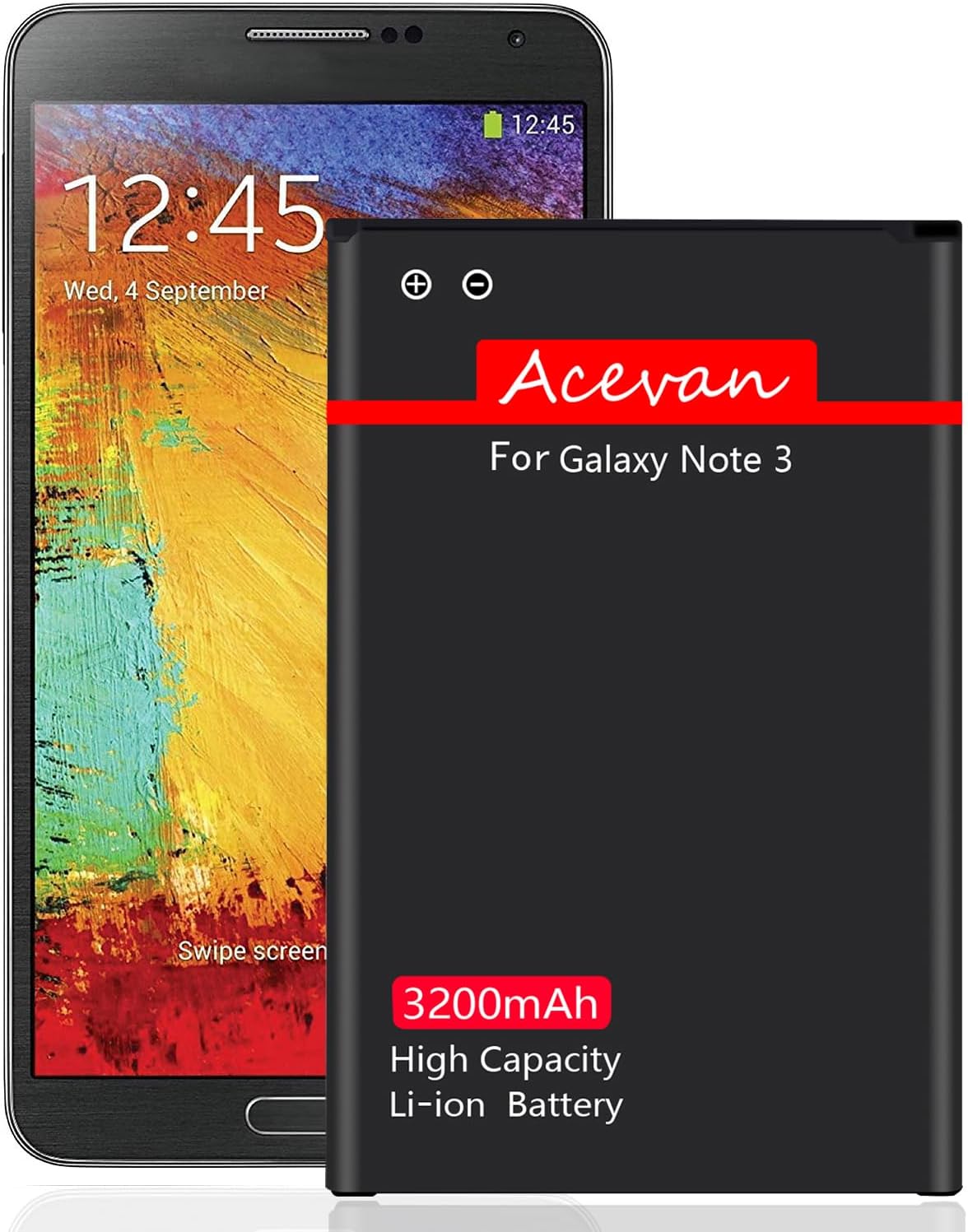 Note 3 Battery Li-ion Battery Replacement for Samsung Galaxy Note 3 N900, Verizon N900V, Sprint N900P, AT&T N900A, N900T, N9005 LTE Galaxy Note 3 Batteries