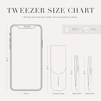 Tweezerman Petite Tweeze Set for Eyebrows with Travel Case Paisley