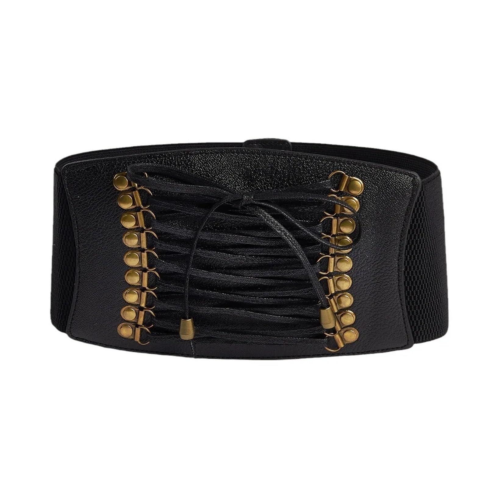 LUYSGBXR Waist Corset Plus Size Designer Belts For Women Wide Big Stretch Cummerbunds Female Waist Black Corset Belt