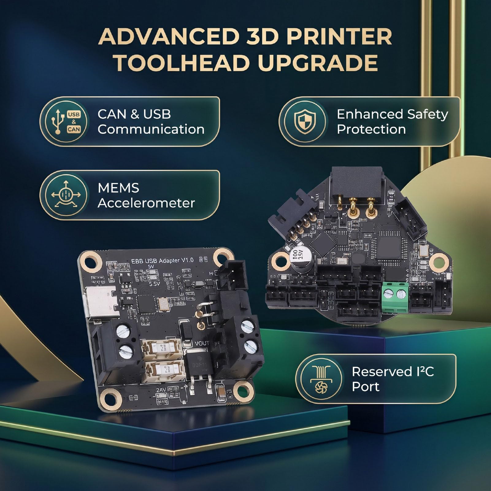 Płytka PCB dla Głowicy Narzędziowej z Wyjściem na Extruder do