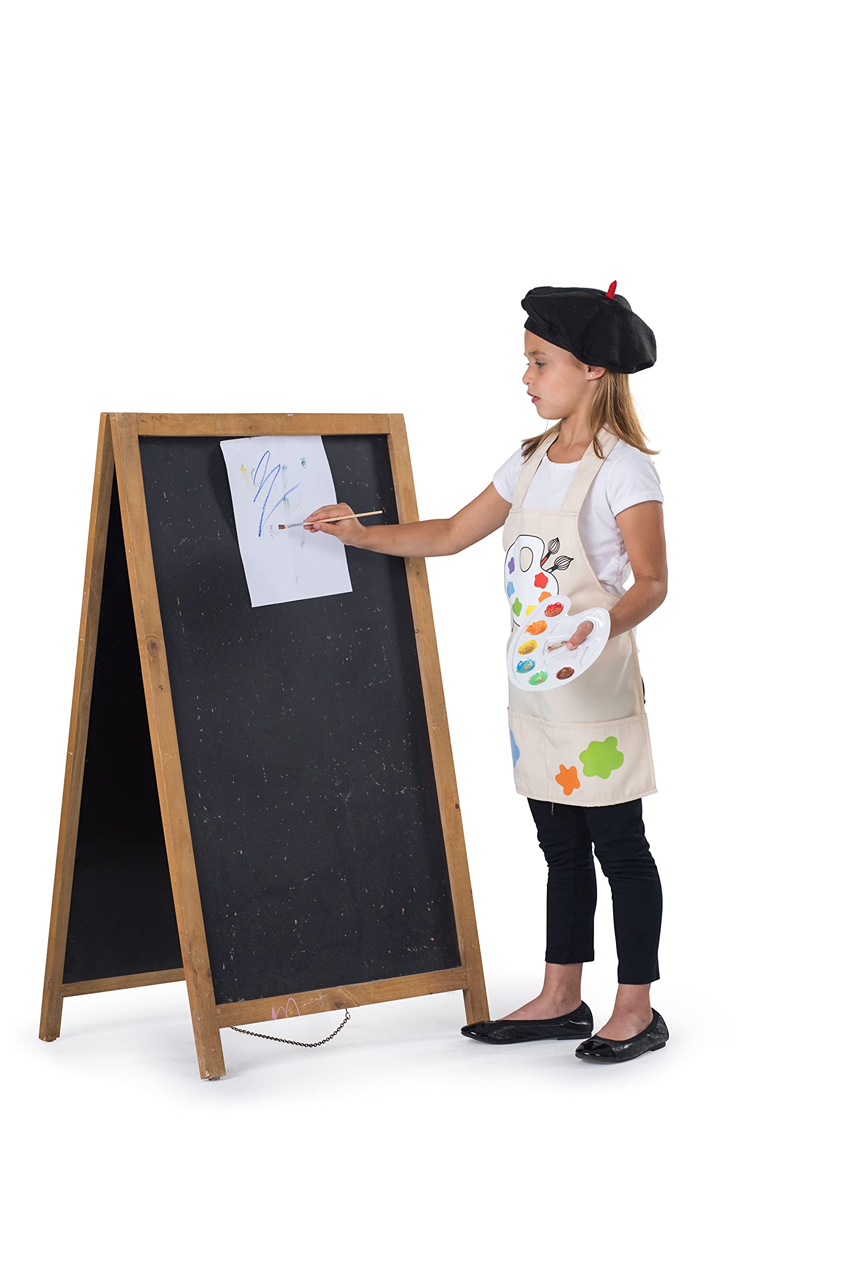 Dress Up America Little Girl Talented Artist Costume - Beautiful Dress Up Set for Role Play - Image 3
