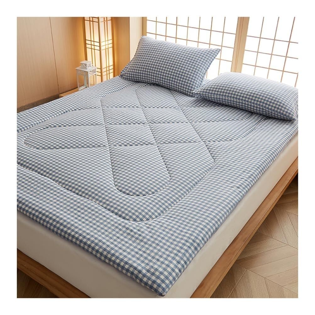 Materasso pieghevole giapponese portatile – Materasso a molle arrotolabile ispessito da campeggio per comfort e traspirabilità – ideale per viaggi all'aperto e uso domestico