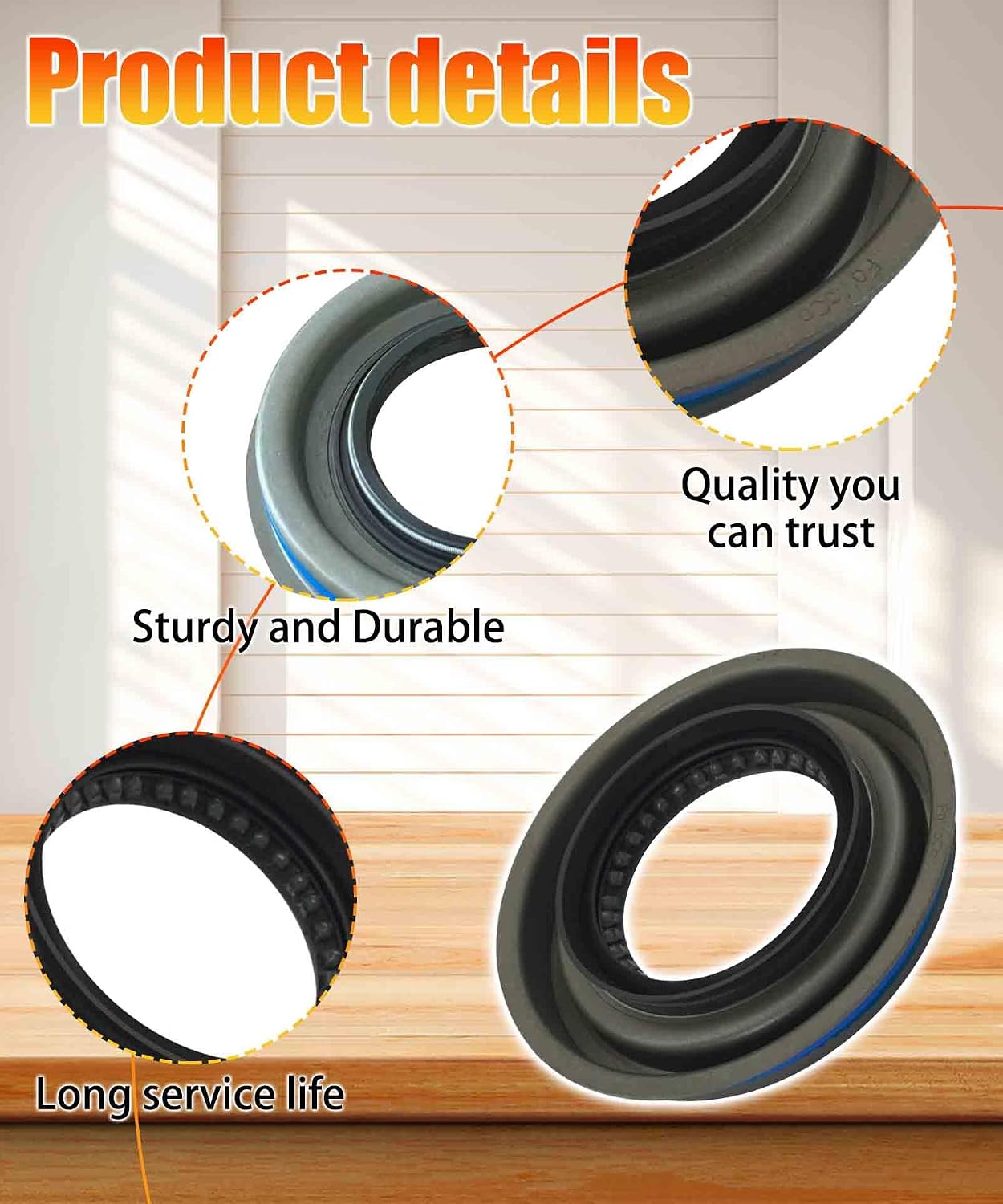 BL3Z4676A Differential Pinion Seal Assembly Fits For 1999-2024 Ford/Lincoln/Excursion/Expedition/F-150/F-250/F-350/F-450/F-550/Navigator Replace IL3W4676AD,1L3Z-4676-A,E8TZ-4676-B