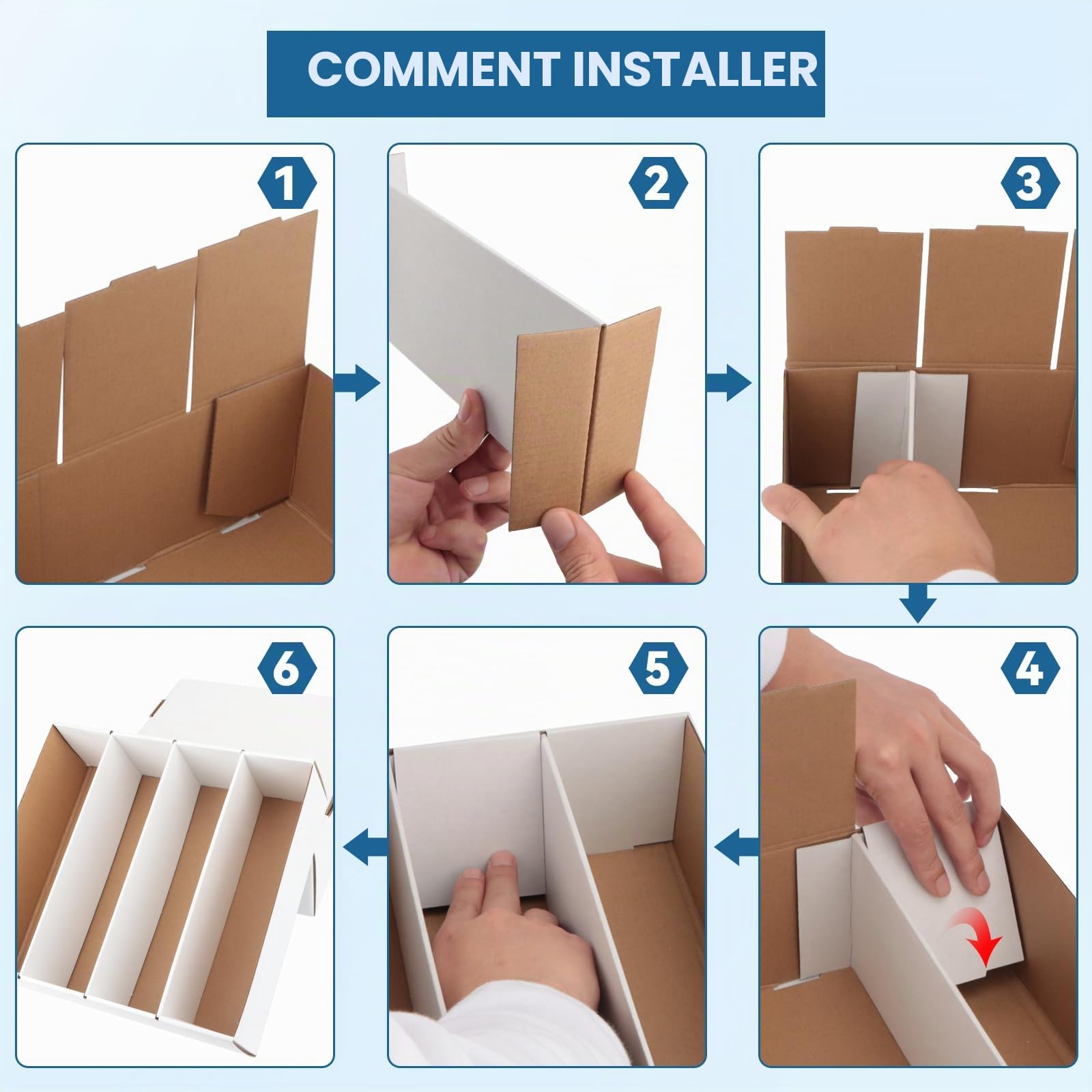 AOBOPLE 4 Rangées Boîte de Rangement de Cartes,Pour 13760+ Boîte de Rangement Pour Cartes à Collectionner Avec 48 Séparateurs Colorés et Rubans,Boîte de Rangement Pour Carte de TCG.