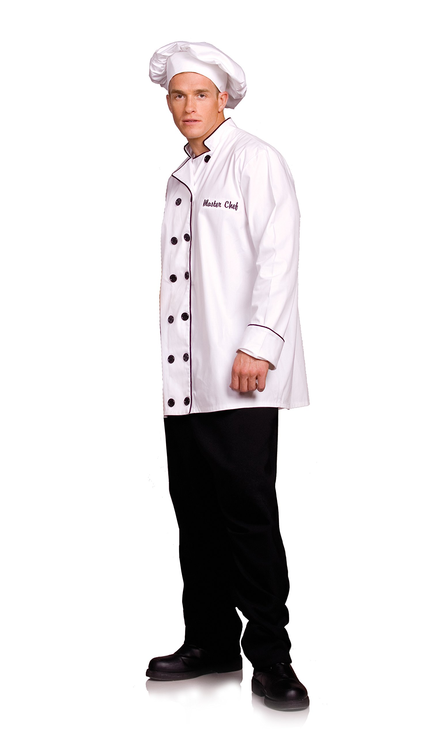 Underwraps Costumes Men's Cook Costume - Master Chef, White/Black, One size