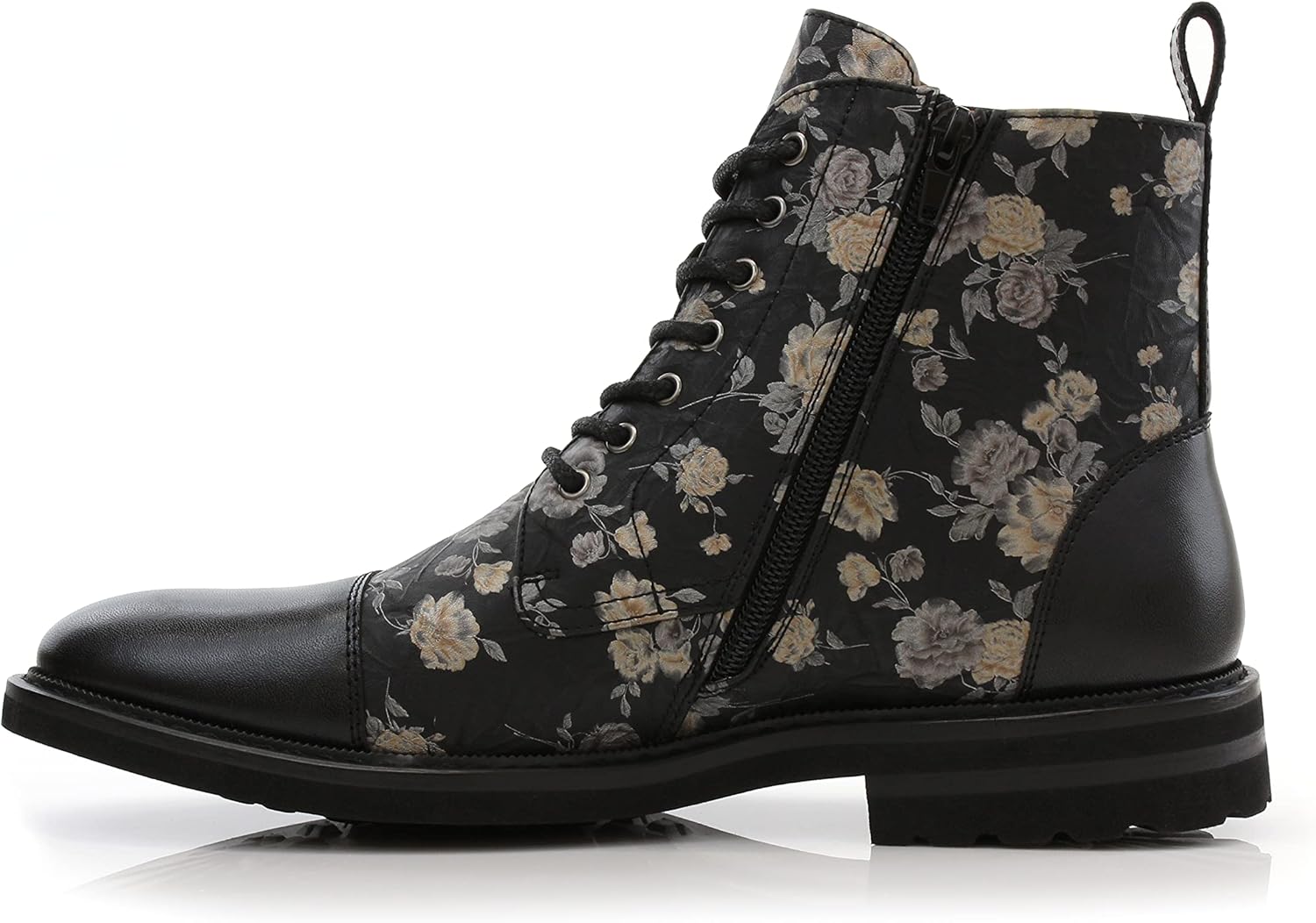 Polar Fox Men's Ankle Dress Boots | Lace-up Casual Fashion Boot Collection | Cap Toe & Plain Toe Styles