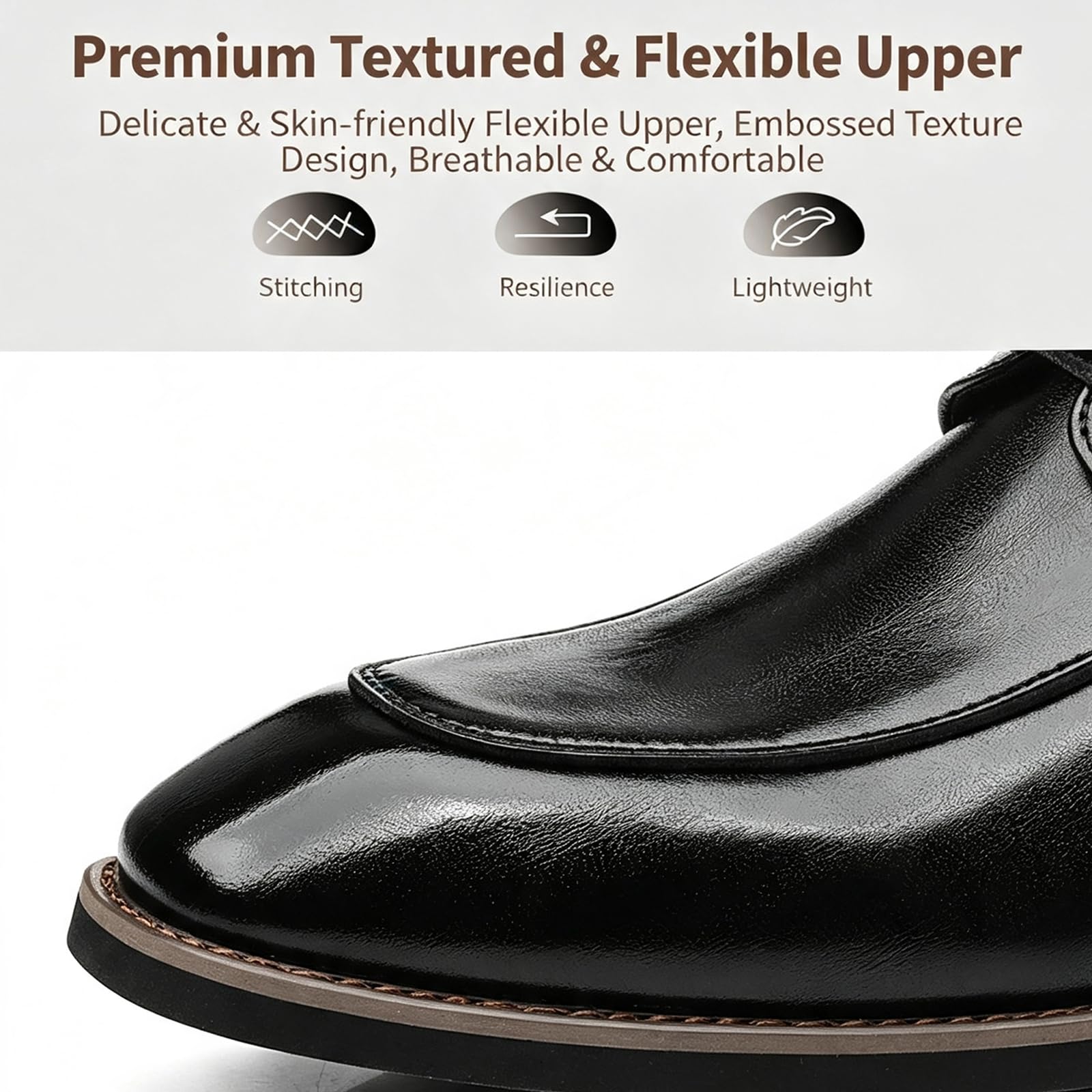 Scarpe Formali da Uomo Scarpe Oxford Classiche a Punta | Stringate in Pelle Antiscivolo Basso Classico Eleganti Business Cerimonia Festa formale