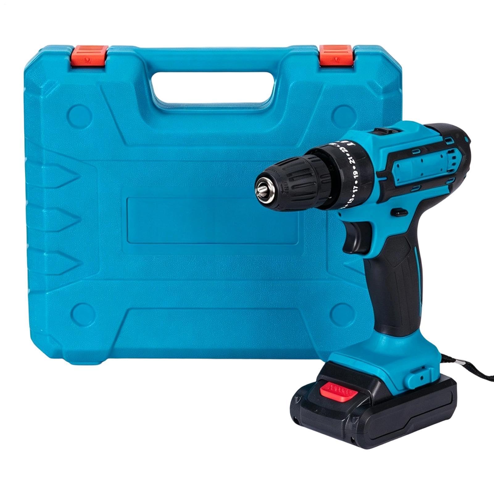 Taladro a batería – Taladro eléctrico de alto par de 21 V con kit man