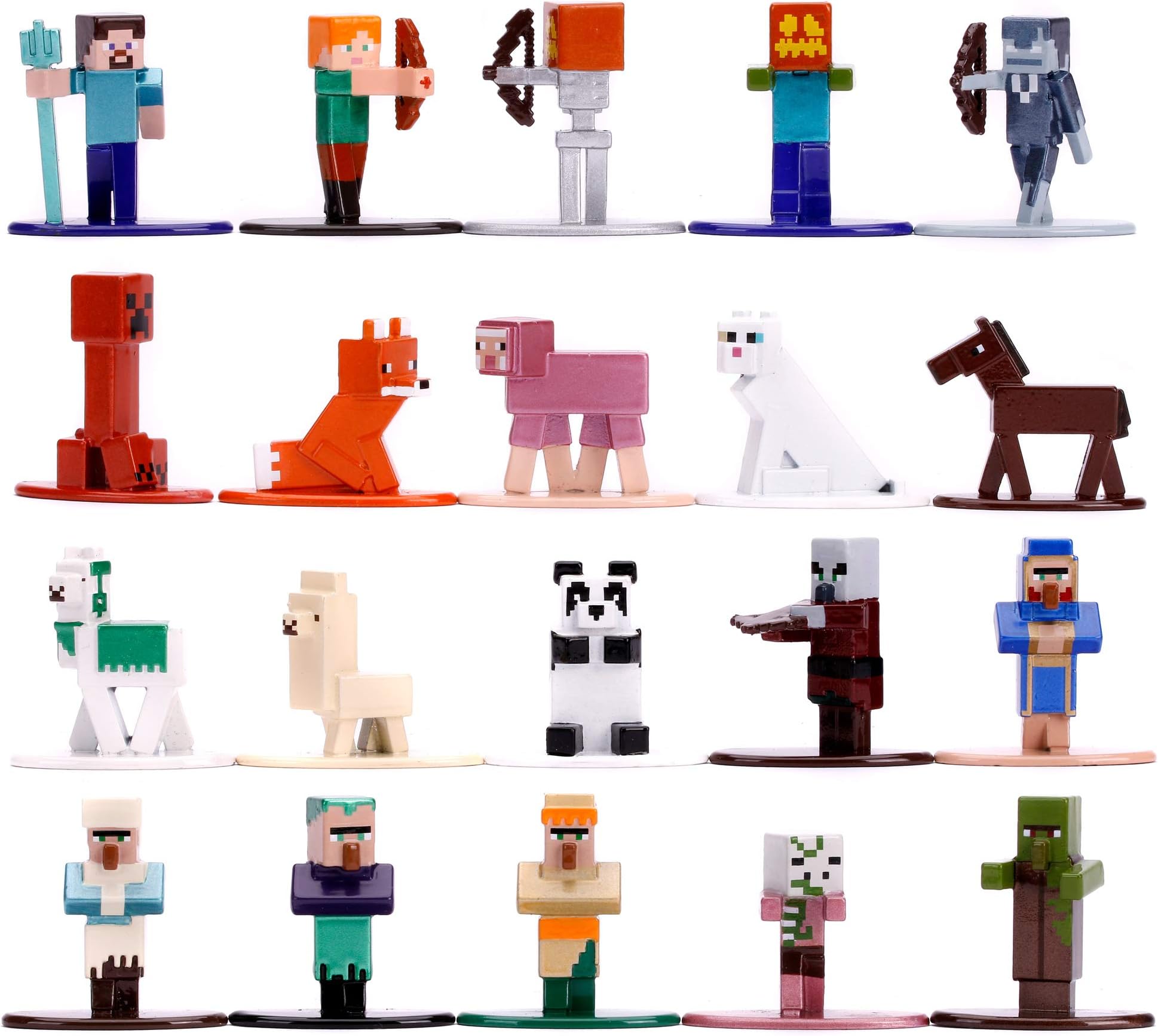Jada 253265001 Mine Craft 20 DIE-CAST Figure Pack Wave 7, Multi