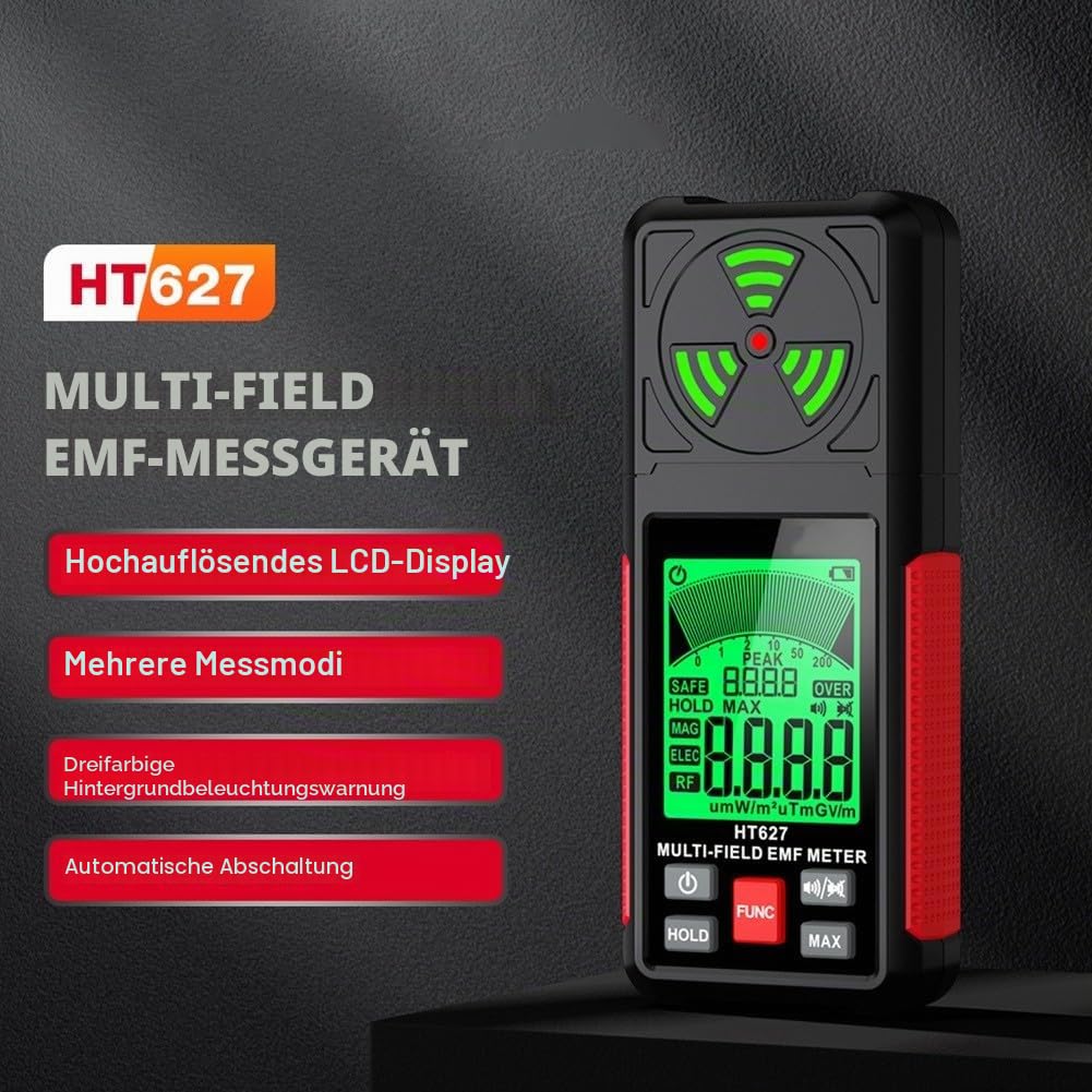 HT627 RadiationDetector Multi-Field EMF Meter Elektromagnetische Strahlung-Detektor
