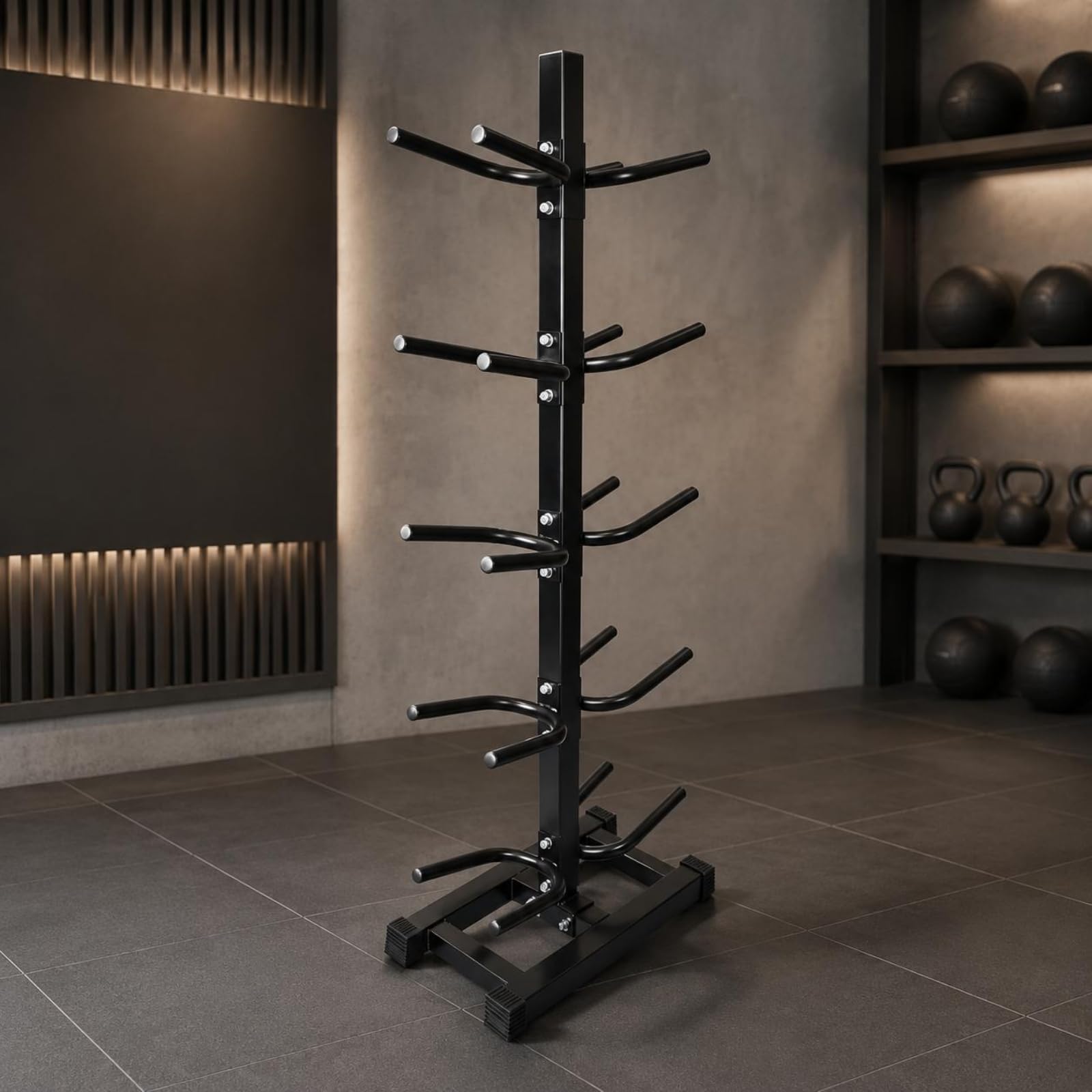 Freistehendes Ballgestell mit Stabiler Standfläche von 56 Cm 31 Cm für Bälle zur Geordneten Lagerung in Schulsporthallen