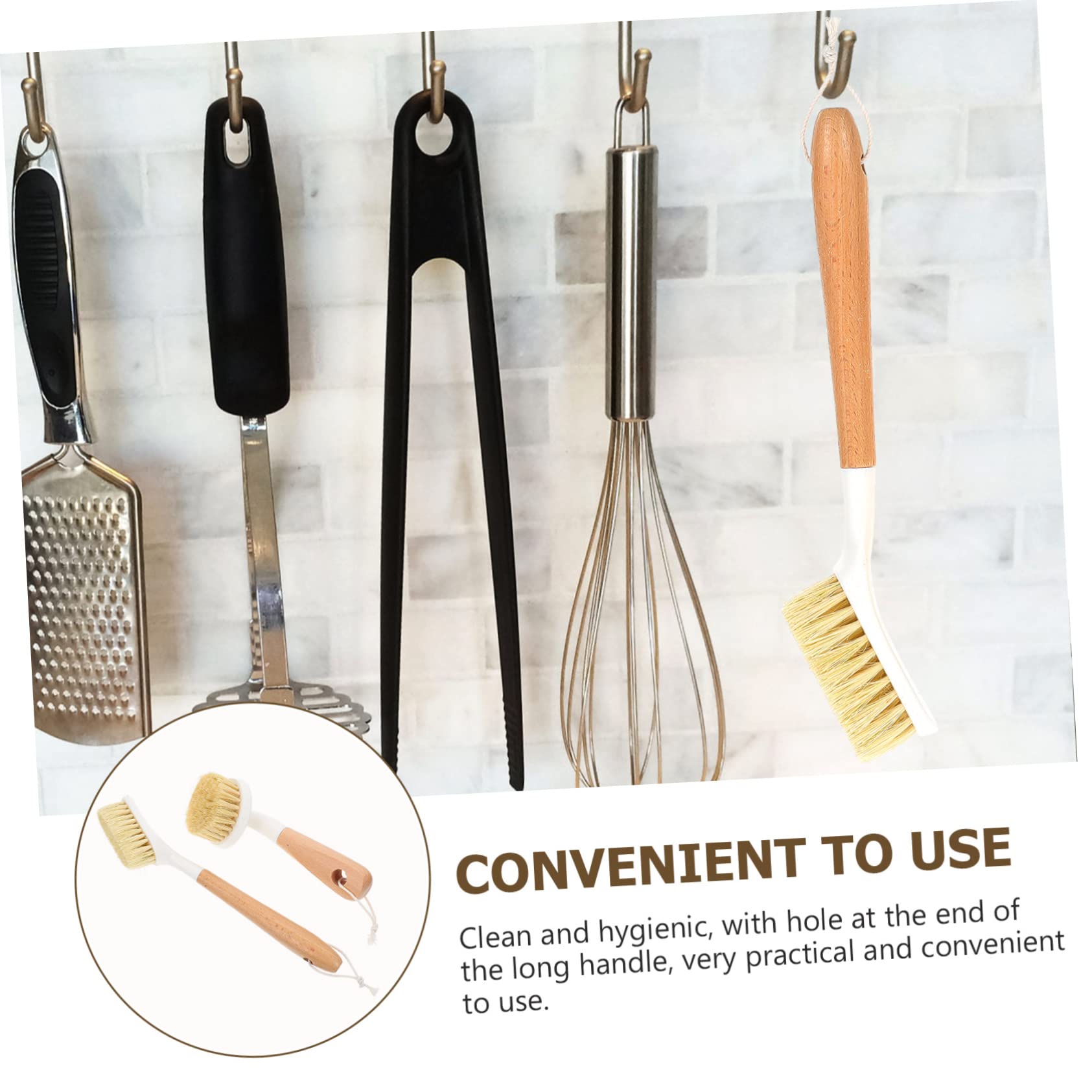 minkissy 6 piezas de cepillo de sisal cepillo de platos para el hogar, suministros de limpieza de baño, suministros de cocina, cepillo multiusos para platos, cepillo de limpieza de cocina, cepillo de