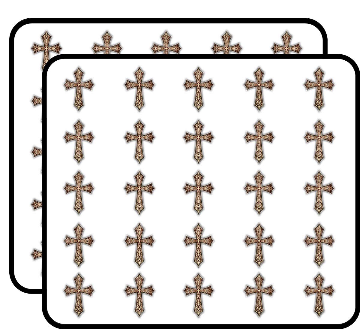 Ornamental Cross Religion Decorative Scrapbooking Sticker Waterproof Vinyl Stickers for Water Bottle, Laptop & Phone Case – 50 Pack