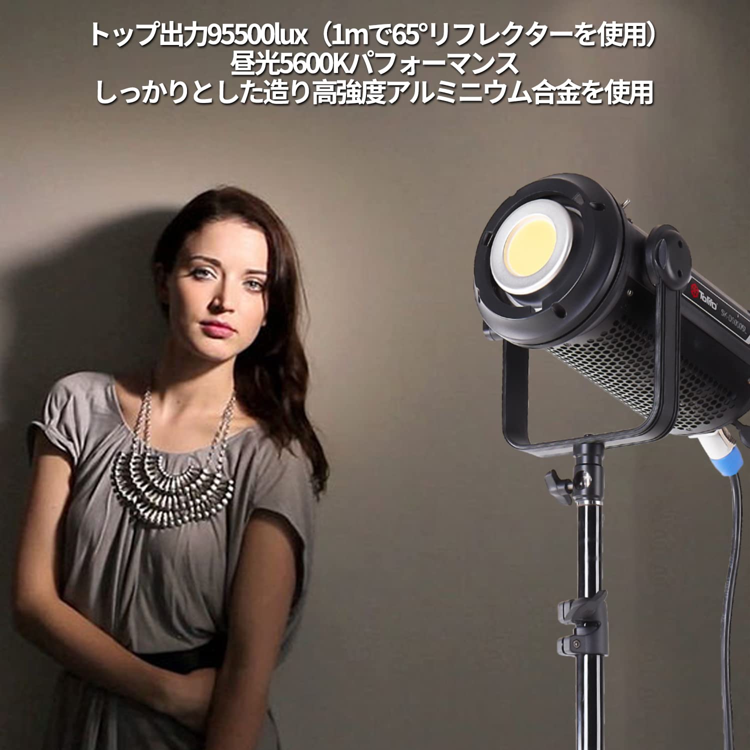 Amazon.co.jp: 【 Tolifo工場直売店 ＆12ヶ月保証】500W ビデオライト