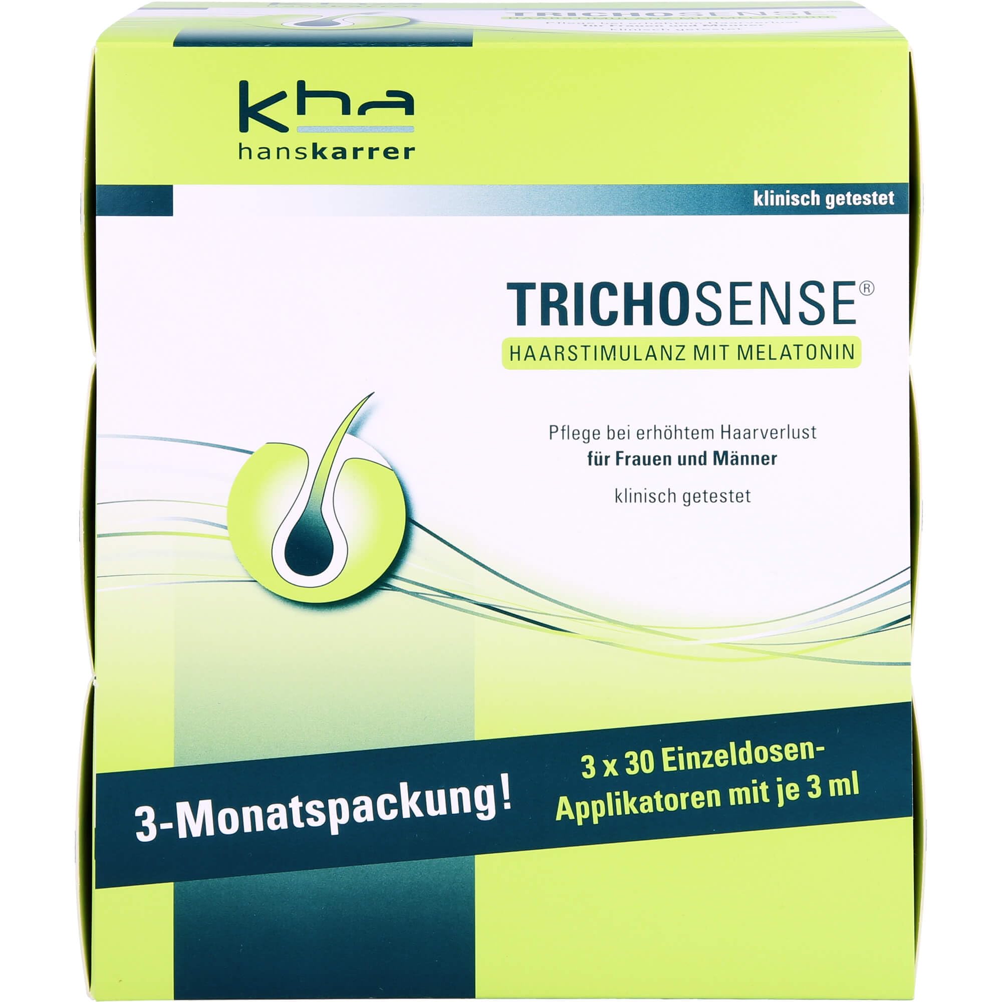 TRICHOSENSE Lösung – Packung 90 x 3 ml, 270 ml Gesamtinhalt (PZN 03317915), freiverkäuflich