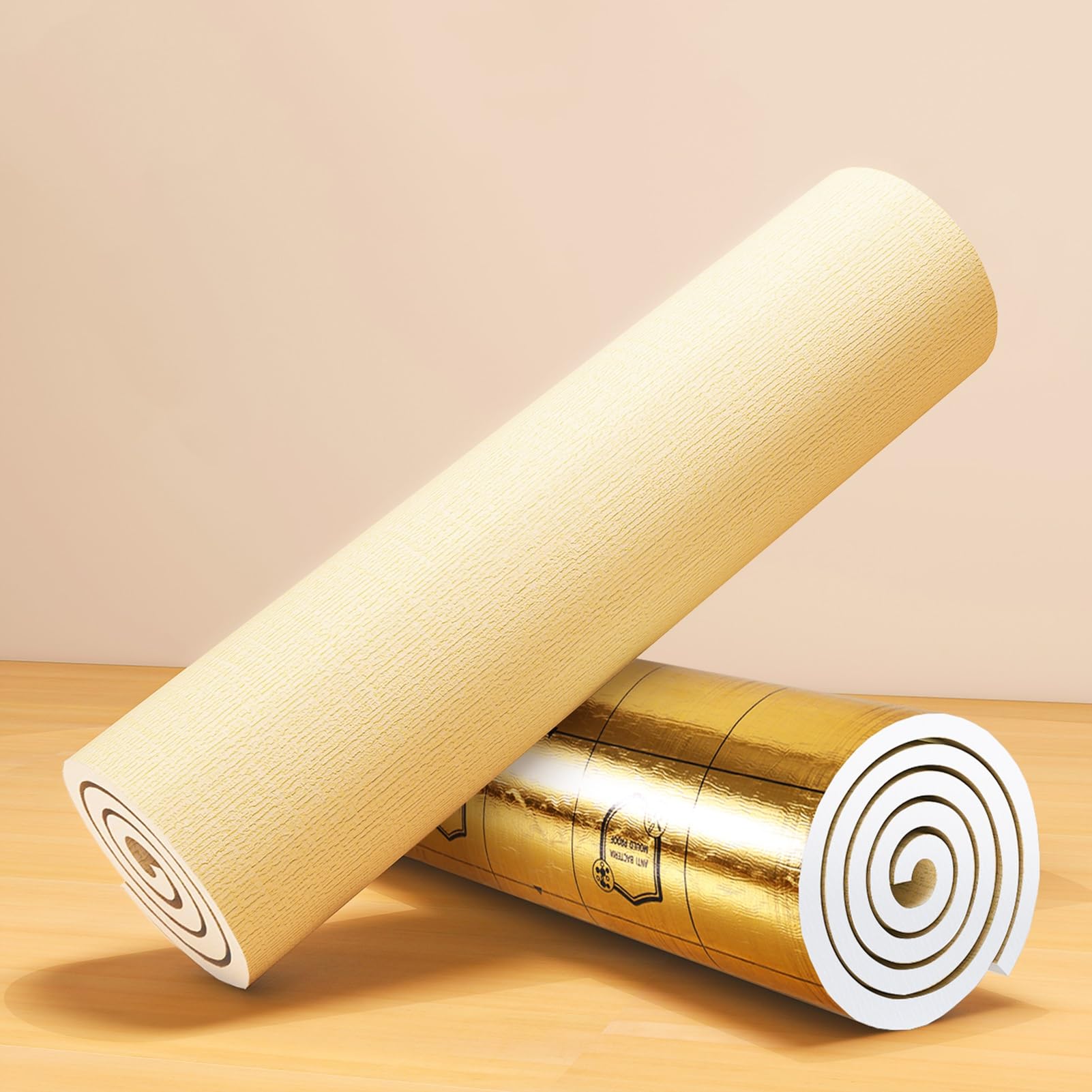 IEOWY Self Adhesive Linen Textured Wallpaper Peel and Stick Thermal Insulation Waterproof XPE Foam Wall Panels for Bedroom Living Room Decor