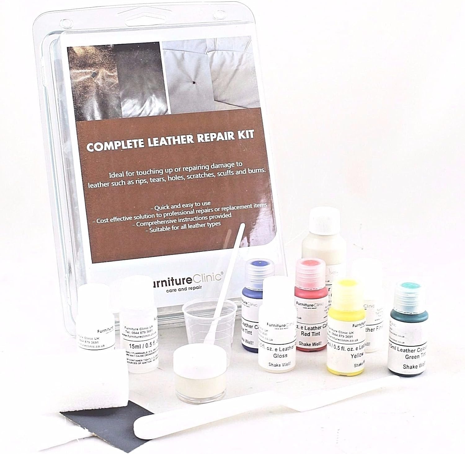 Complete Leather Repair Kit for Car Interiors & Seats