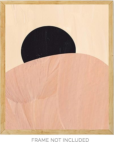 Miniatura 3 de WESTBROOK DESIGN STUDIO Abstract Pink, Terracotta & Black Sun & Moon Rising Watercolor Wall Art. Set of 2 11x14 UNFRAMED Prints. Abstract,