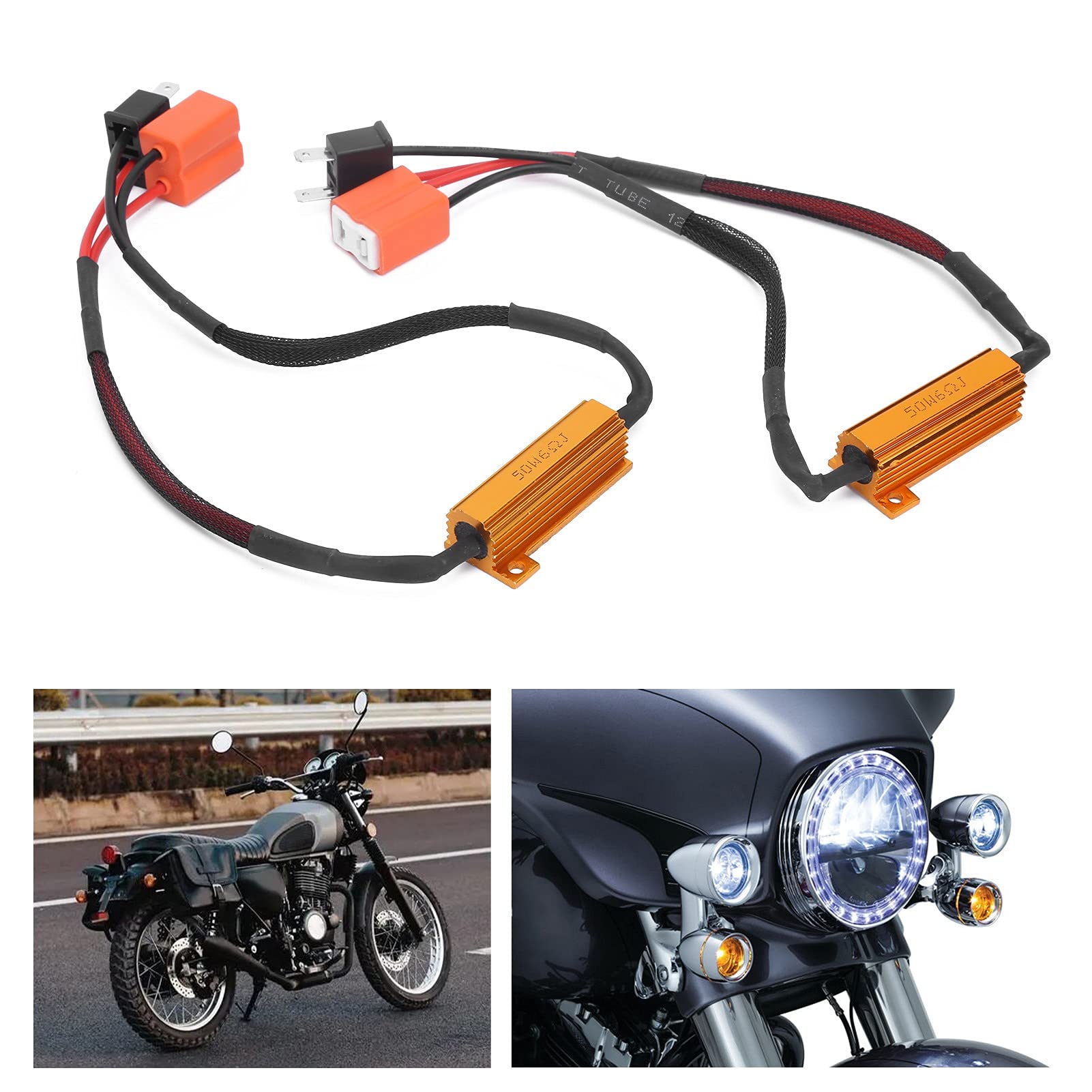 2 Szt. Rezystor Obciążenia LED, H7 50W 12-15V LED światła Przeciwmgielne Wolne Od Błędów Dekoder, Auto Reflektor Samochodowy Przeciw Migotaniu Do Modyfikacji Samochodu