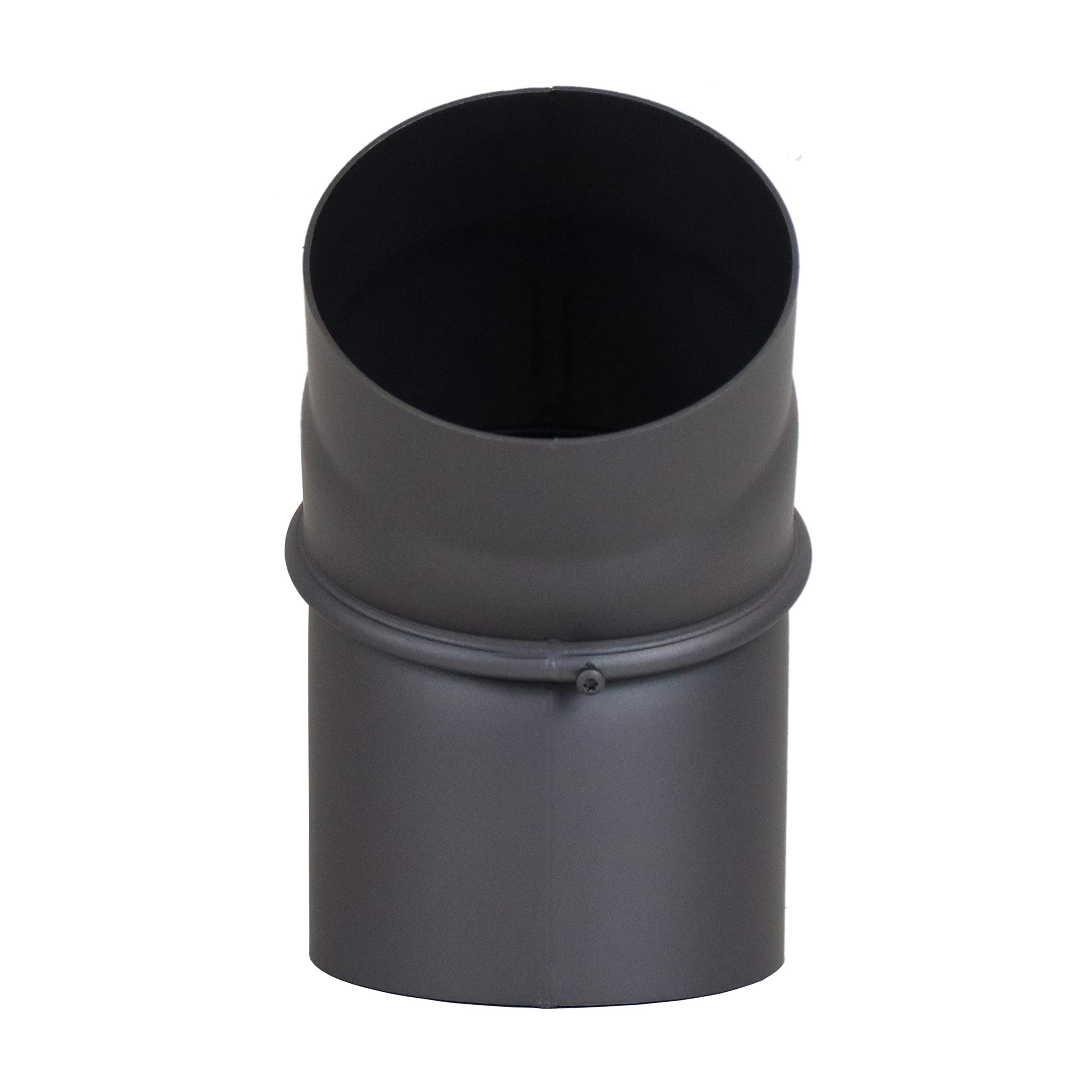 LANZZAS Curva per canna fumaria a 45°, diametro DN 130 mm, colore: grigio ghisa - Altri tubi del nostro assortimento, li trovi qui. (Curva 45°, grigio ghisa