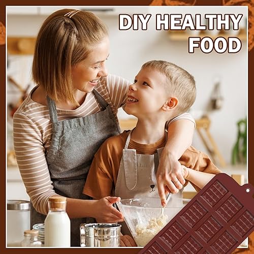 Miniatura 7 de 2PCS Break Apart Chocolate Molds,Silicone Candy Protein and Energy Bar Molds,Easy to Release,Food Grade & Non-Stick Durable Chocolate Mold