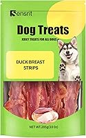 Sensrit Duck Breast Strips Dog Treats - Chewy Novel Protein Jerky for Sensitive Stomachs, Limited Ingredient Training Rewards All Breeds