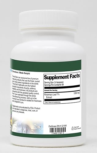 Miniatura 2 de TerraVita Polvo de extracto de hoja de romero al 7% (1 oz, ZIN 521981)