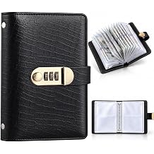 100 Envelope Money Saving Binder, Savings Challenge Book with Password Lock