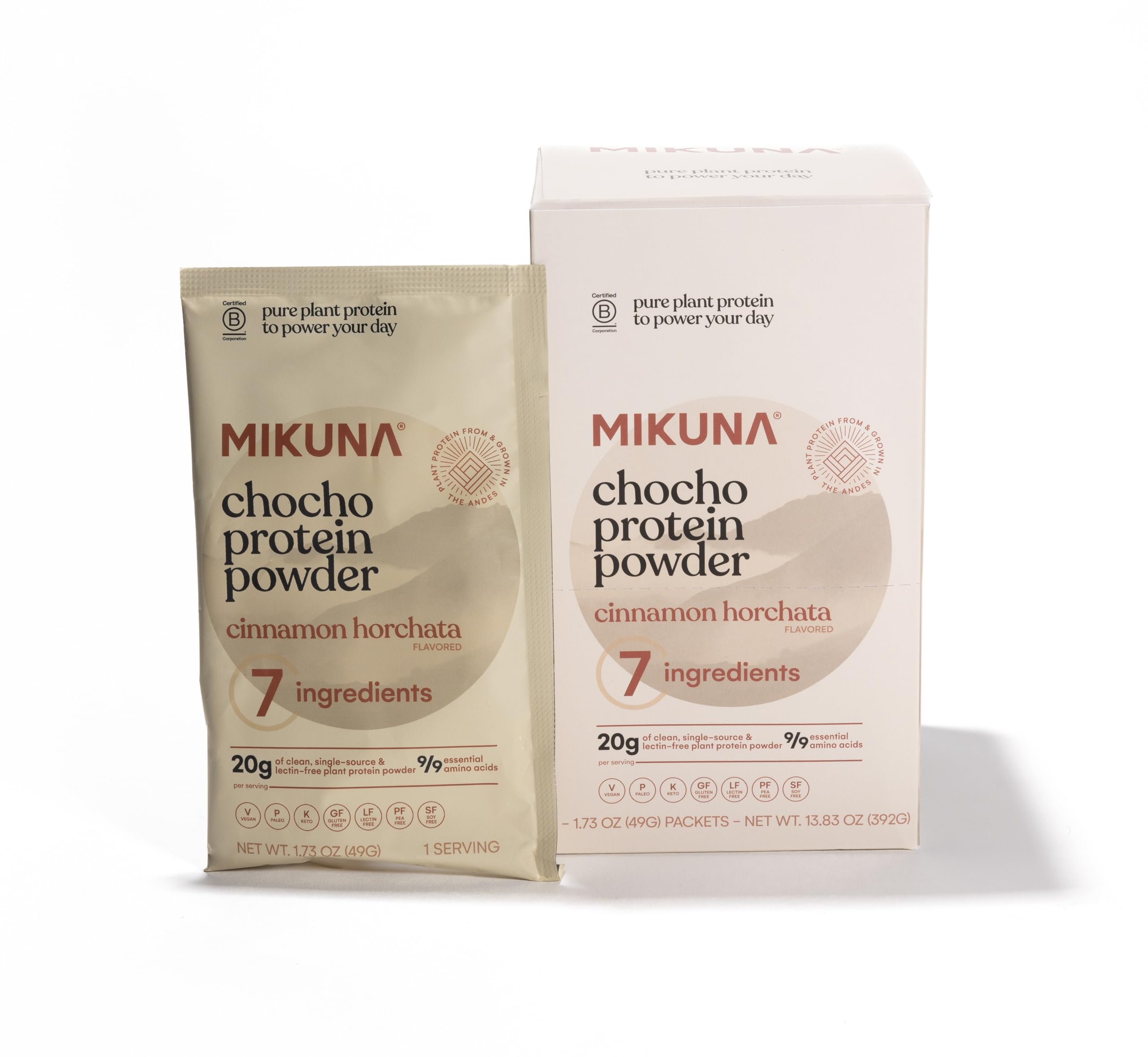 Mikuna, Protein Chocho Powder Cinnamon Horchata 8 Count, 1.62 Ounce