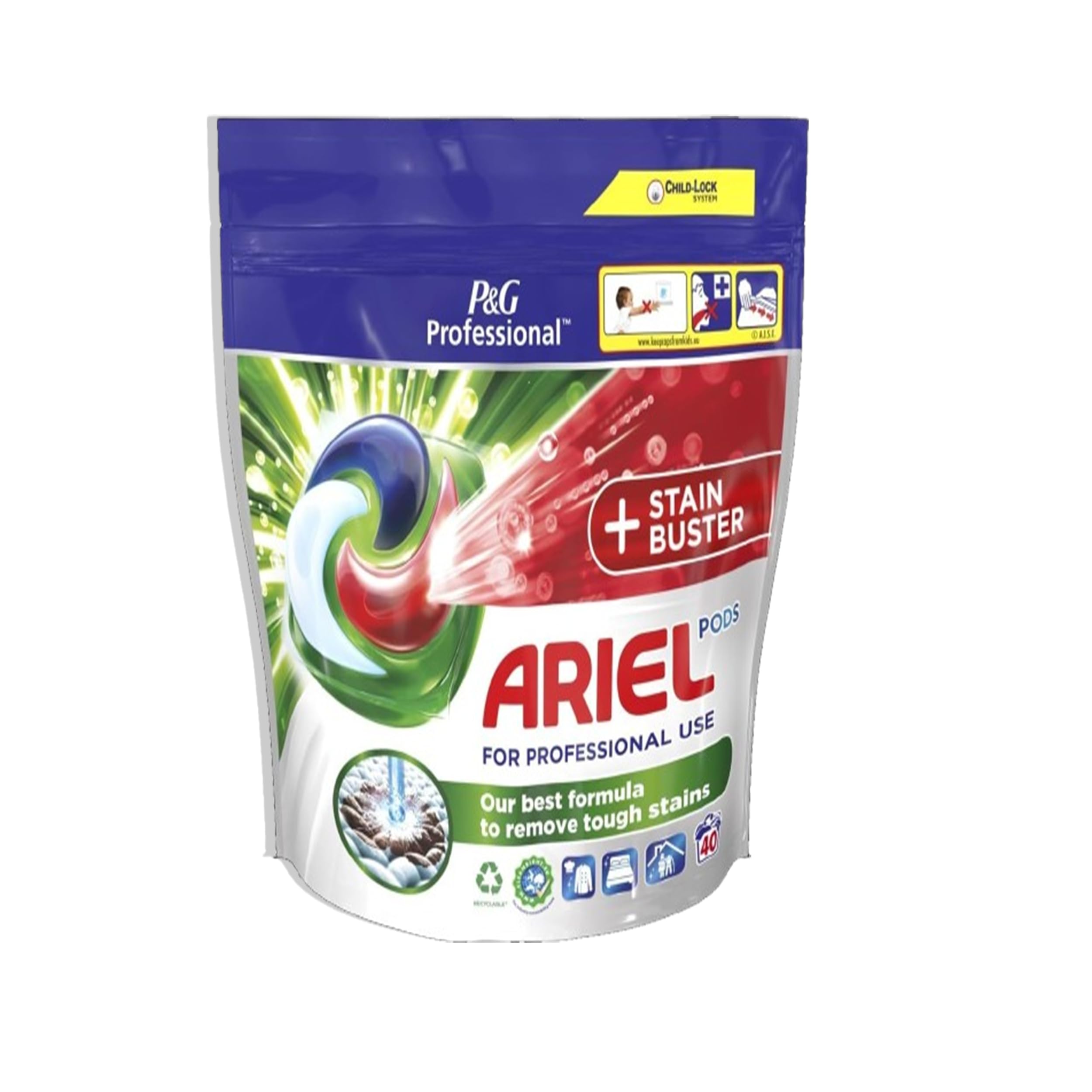ARIEL Smacchiatore liquido professionale per 80 lavaggi (2x40)