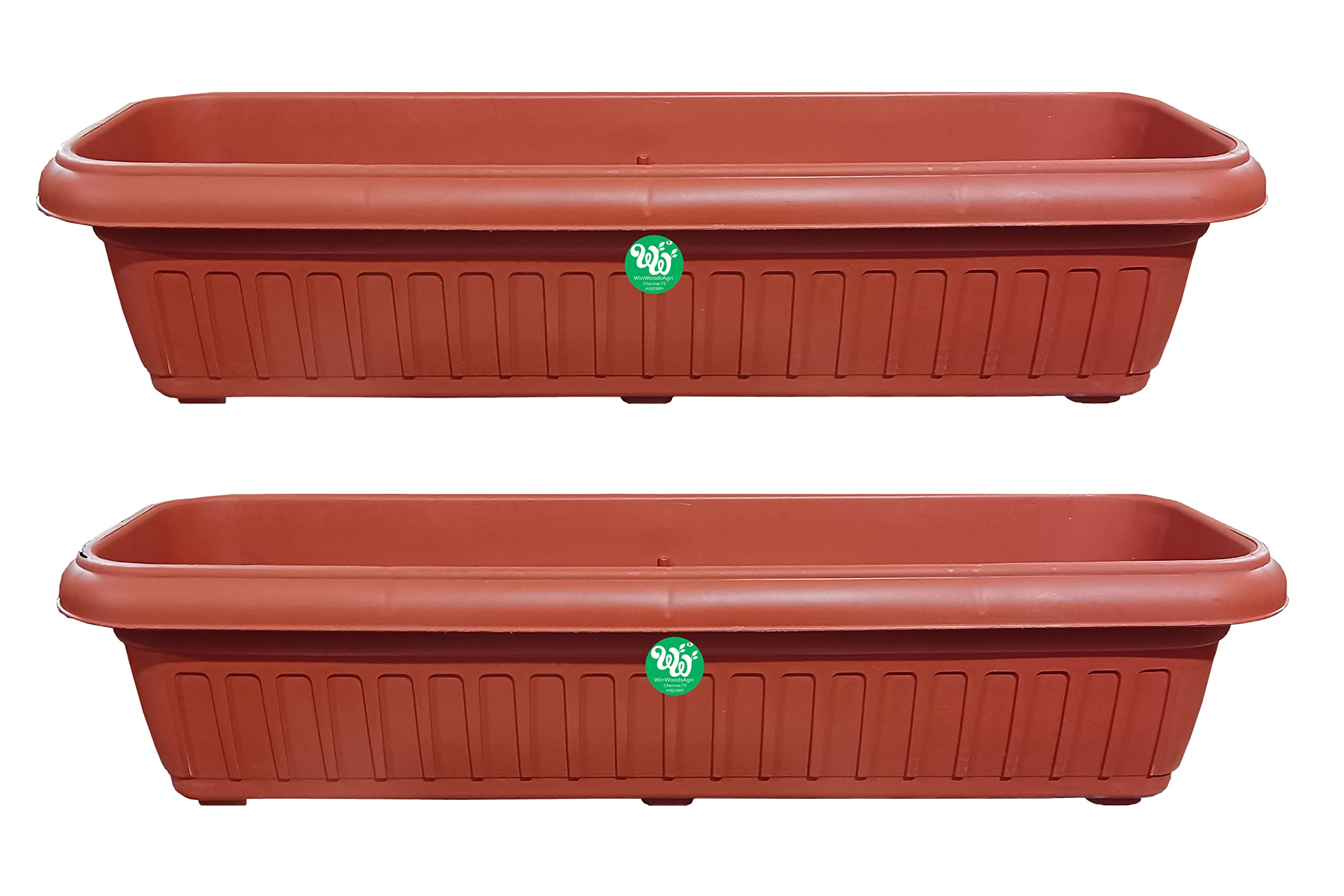 WinWoodsAgri Plant Container Rectangular Pots/Planter 2Feet Plastic Big Size Vegetables and Greens Large Containers Tub for Home Gardening, Balcony, Outdoor Gamla 25 inch (B0BM7XZXXK) Amazon Price History, Amazon Price Tracker