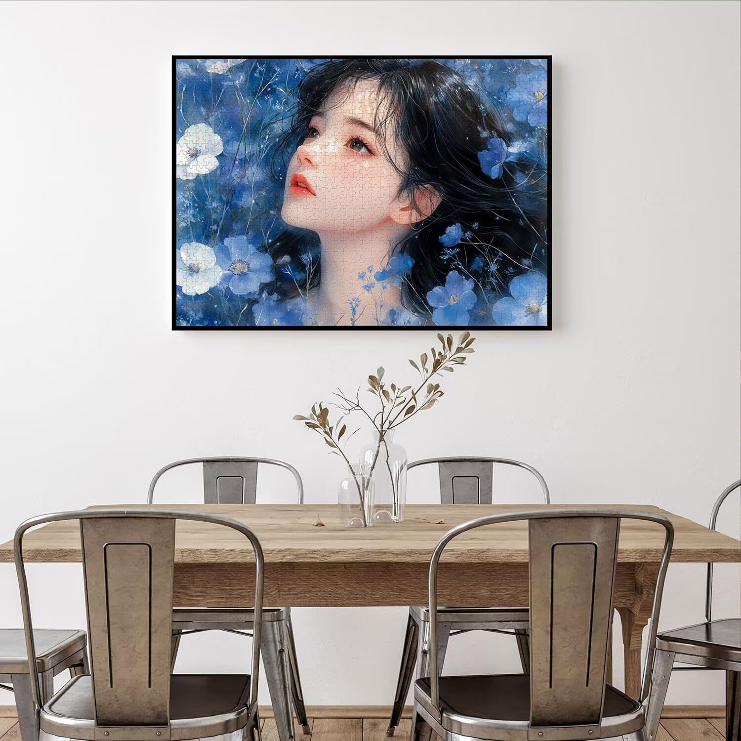 Puzzle 4000 Teile Mädchen Herausforderndes Klassische Puzzles, n-652 | Familienpuzzles, Entspannung Aktivitäten, Schwieriges Kunst Puzzle Pflanze, Impossible Herausforderndes, Geschenk für Frauen