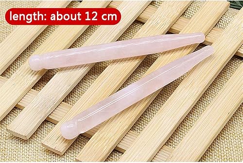 Vista 13 de Gua Sha Scraping Stone Gua Sha Herramienta de masaje, cuarzo rosa natural en forma de S GuaSha Tabla de raspar - Antienvejecimiento, herramientas