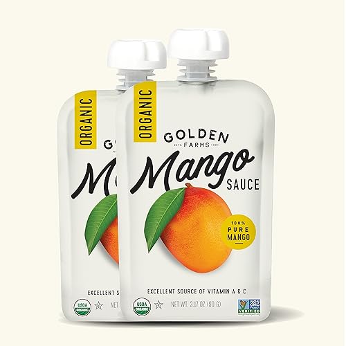 Miniatura 6 de Golden Farms Bolsas de mango, aperitivos saludables de un solo ingrediente (paquete de 12), fruta 100% pura, sin azúcar añadida, vegano, sin gluten,