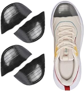 Shoe Filler for Too Big Shoes, Toe Cushion Filler Inserts Make Loose Shoes Fit 2 Pairs Shoe Insoles Adjust Shoe Too Big for Women and Men Ideal for High Heels Casual Sports Dress Shoes (Black-Round)