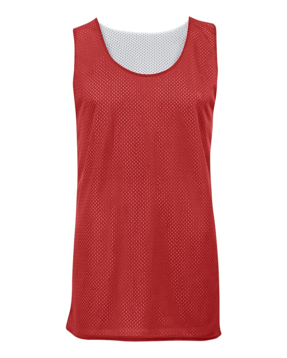 Badger Sport Red/White Youth XL Reversible Mesh Tank Top Jersey Uniform