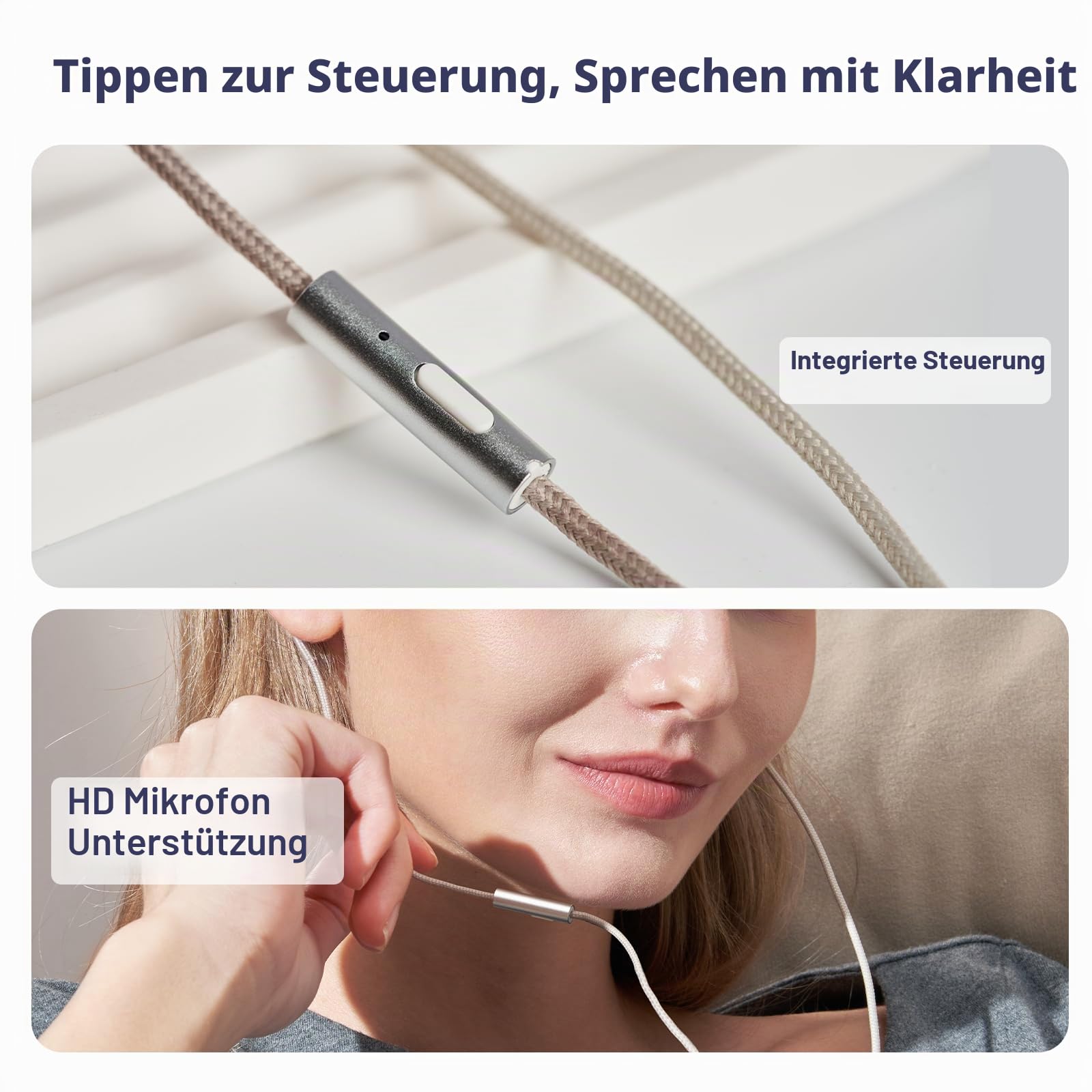 Hidizs ST2 Pro USB-C-Ohrhörer, kabelgebunden, Dual-Magnetschaltung, 10 mm Dynamik-Treiber, In-Ear-Kopfhörer, ESS ES9218AC Pro DAC-Chip, HD-Mikrofon, In-Line-Steuerung, Tpye-C DSP, OFC-Kabel