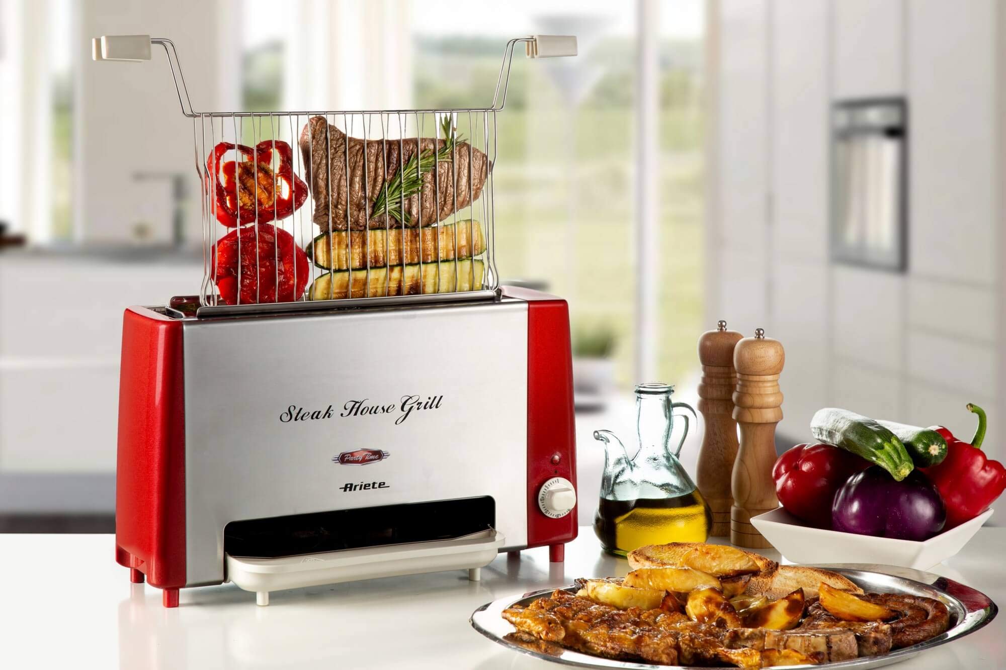 Ariete 730 Steak House Grill, Vertical steak grill, Electric barbecue