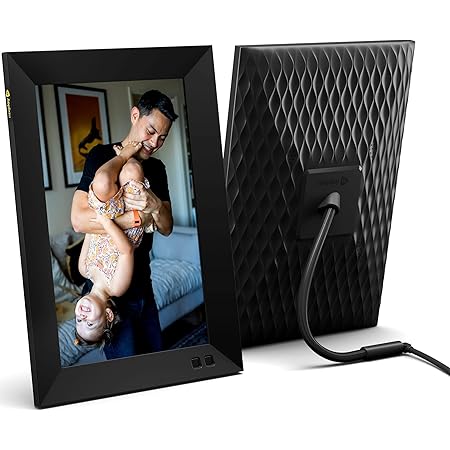 Nixplay 10.1 inch Smart Digital Photo Frame with WiFi (W10F) - Black - Share Photos and Videos Instantly via Email or App