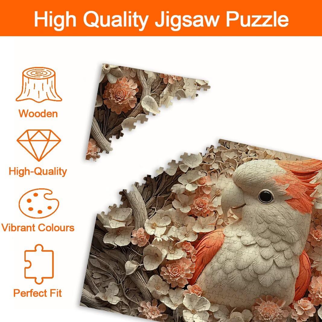 Puzzle 1000 Piezas, Puzzle Pájaro, Rompecabezas Adultos, Regalo Mujer -8201