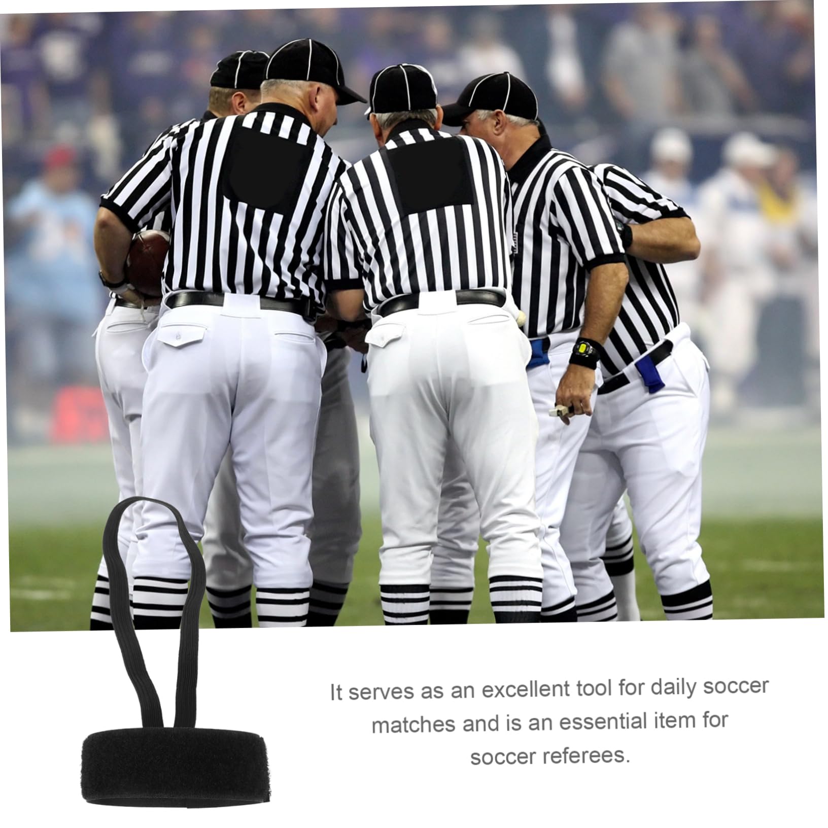 Gogogmee 6pcs Football Referee Wrist Bands Soccer Indicator Essential Equipment for Officials Referee Accessories for Soccer Games