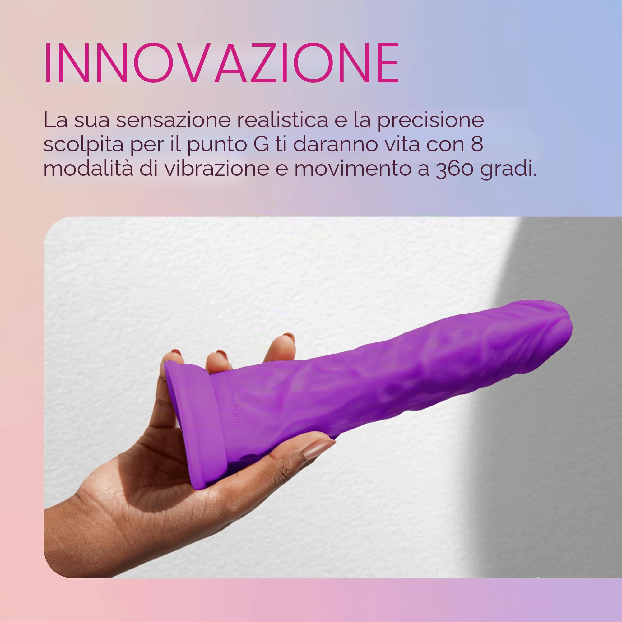 Femmefunn Wireless Turbo Shaft Vibratori Purple 21,5 cm