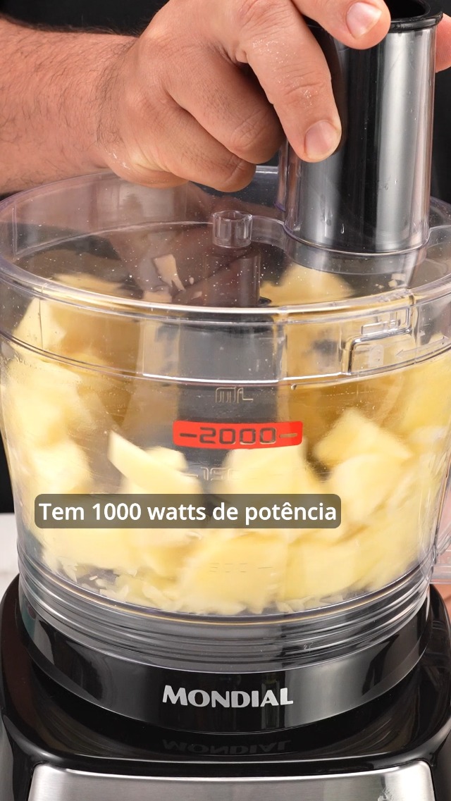 MONDIAL Multiprocessador Turbo Chef 7 em 1, Preto, 1000W, 220V